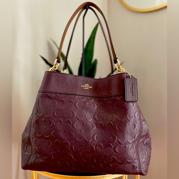 Coach Handbags - Coach Lexy Embossed Leather Tote with COA